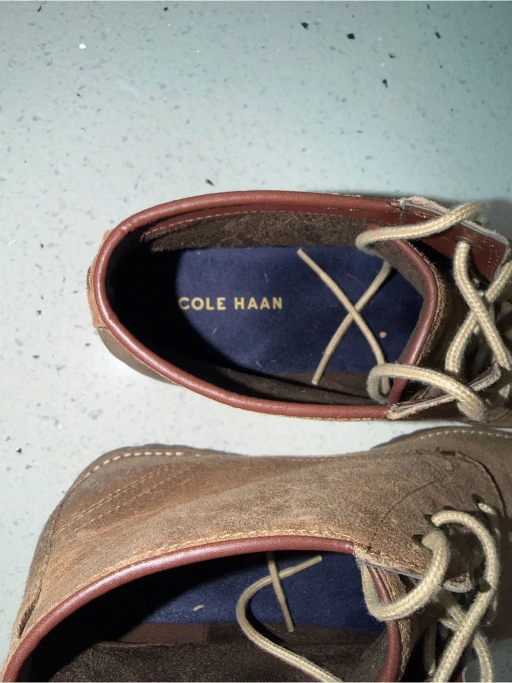 Cole Haan Brown Suede Chukka Boots - Lace-Up